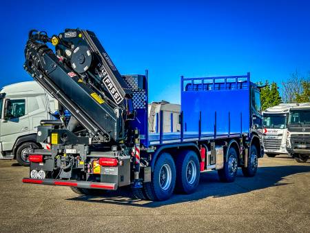 DAF XDC 450 8X4 Construction - Plateau-Grue FASSI Dos